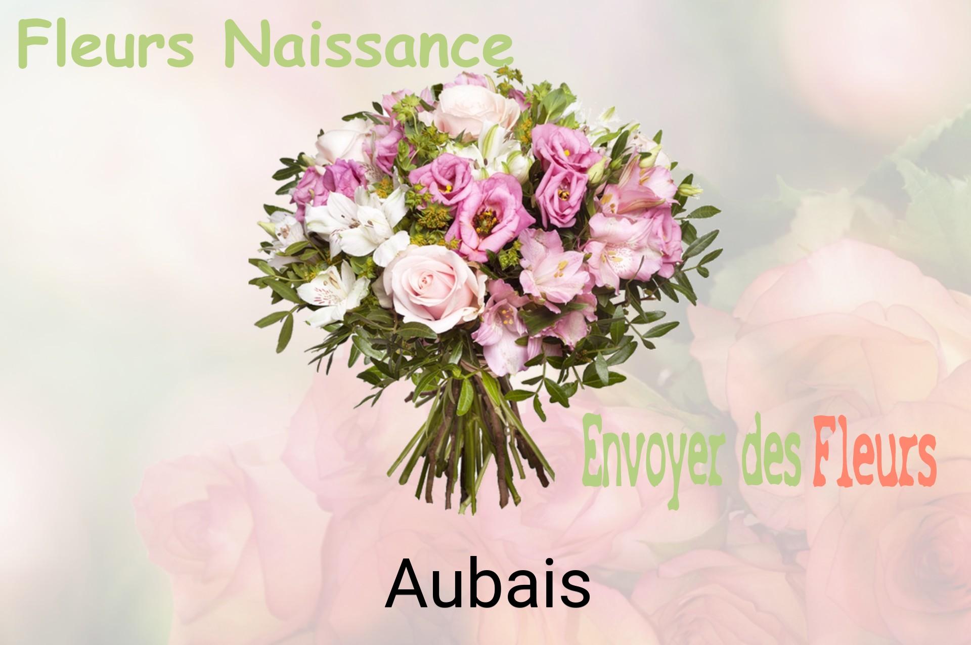 Bouquet de fleurs de naissance livré à Aubais
